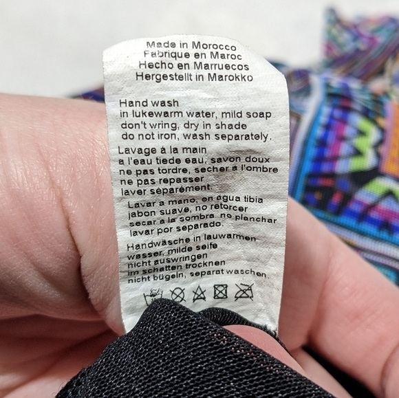 Profile by Gottex Skyline Tapestry Sante Fe Bandeau Fly Away Tankini Top US 8 - Picture 12 of 12